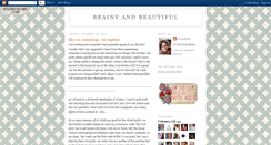 Desktop Screenshot of brainyandbeautiful.blogspot.com