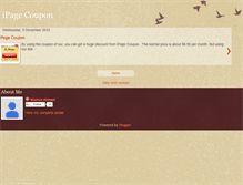 Tablet Screenshot of ipagecoupon.blogspot.com