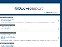 Tablet Screenshot of docketreport.blogspot.com