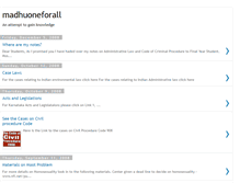Tablet Screenshot of madhuoneforall.blogspot.com