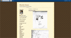 Desktop Screenshot of harrietjones.blogspot.com