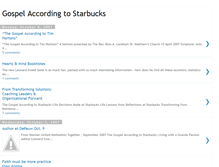 Tablet Screenshot of gospelaccordingtostarbucks.blogspot.com
