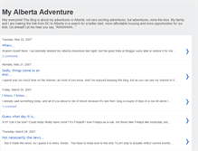 Tablet Screenshot of myalbertaadventure.blogspot.com