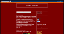 Desktop Screenshot of dariduniawanita.blogspot.com