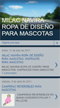 Mobile Screenshot of milacnavira-ropadediseoparamascotas.blogspot.com