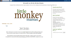 Desktop Screenshot of littlemonkeymamas.blogspot.com