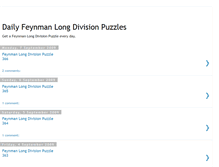 Tablet Screenshot of dailyfeynmanlongdivisionpuzzles.blogspot.com