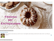 Tablet Screenshot of feedingmyenthusiasms.blogspot.com