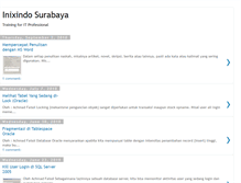 Tablet Screenshot of inixindosurabaya.blogspot.com