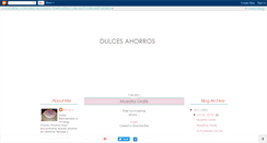 Desktop Screenshot of dulcesahorros.blogspot.com