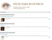 Tablet Screenshot of facilparanosotros.blogspot.com