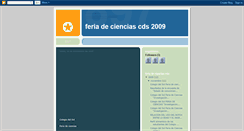 Desktop Screenshot of feriadecienciasfactordedesarrollo2009.blogspot.com