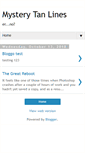 Mobile Screenshot of mysterytanlines.blogspot.com