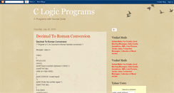 Desktop Screenshot of clogicprograms.blogspot.com