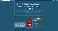 Desktop Screenshot of bildungsromanthetruenovelofme.blogspot.com