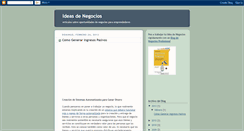 Desktop Screenshot of ideas-denegocios.blogspot.com