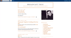 Desktop Screenshot of broadcastthis.blogspot.com