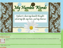 Tablet Screenshot of my-humble-words.blogspot.com