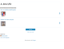 Tablet Screenshot of ajenslife.blogspot.com