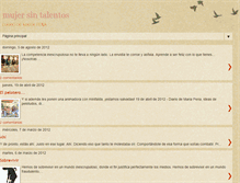 Tablet Screenshot of mujersintalentos.blogspot.com