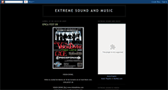 Desktop Screenshot of extremesoundandmusic.blogspot.com