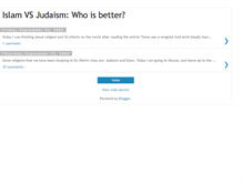 Tablet Screenshot of judaislam.blogspot.com
