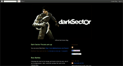 Desktop Screenshot of darksectorgame.blogspot.com