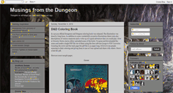 Desktop Screenshot of musingsfromthedungeon.blogspot.com