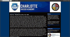 Desktop Screenshot of charlottesocceracademy.blogspot.com