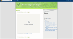 Desktop Screenshot of beaded-jewelry-designs.blogspot.com