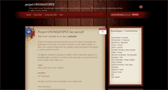 Desktop Screenshot of project-onomatopee.blogspot.com