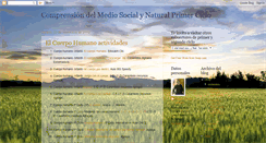 Desktop Screenshot of naturalezaprimerciclo.blogspot.com