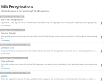 Tablet Screenshot of mbaperegrinations.blogspot.com