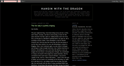 Desktop Screenshot of hangingwiththedragon.blogspot.com