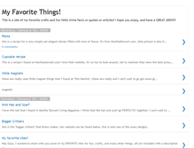 Tablet Screenshot of favoritethingsofmine.blogspot.com