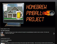 Tablet Screenshot of homebrewpinball.blogspot.com