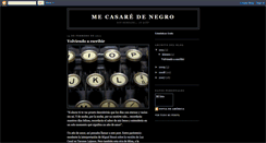 Desktop Screenshot of me-casare-de-negro.blogspot.com