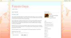 Desktop Screenshot of fesyen-gaya.blogspot.com