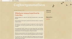 Desktop Screenshot of cogitoergosumatheos.blogspot.com