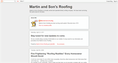 Desktop Screenshot of martinandsonsroofing.blogspot.com