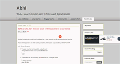 Desktop Screenshot of abhinandanmk.blogspot.com