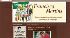 Desktop Screenshot of franciscomartinsescritor.blogspot.com