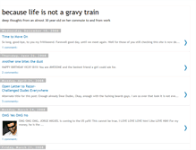 Tablet Screenshot of notagravytrain.blogspot.com