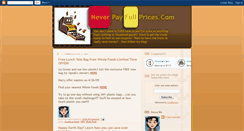 Desktop Screenshot of neverpayfullprices.blogspot.com