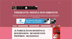 Desktop Screenshot of imigrantedefesadireitos.blogspot.com