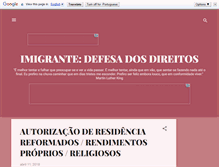 Tablet Screenshot of imigrantedefesadireitos.blogspot.com