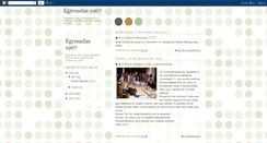 Desktop Screenshot of egresadas1967.blogspot.com