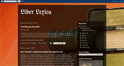 Desktop Screenshot of liberlexica.blogspot.com