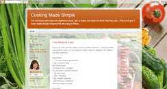 Desktop Screenshot of cookingsimplymade.blogspot.com