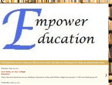 Tablet Screenshot of empower-education.blogspot.com